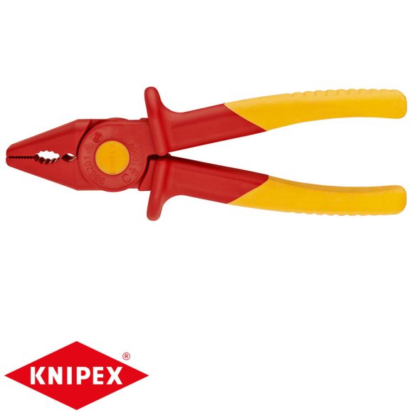 Knipex 98 62 01 műanyag markoló fogó (VDE, 180 mm)