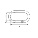 nyitott láncszem  3x16,5 mm (horganyzott)