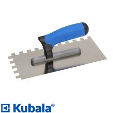   Kubala 0245 glettvas 270x130 mm - fogazott 12x12 mm (inox, 2K gumírozott nyél)