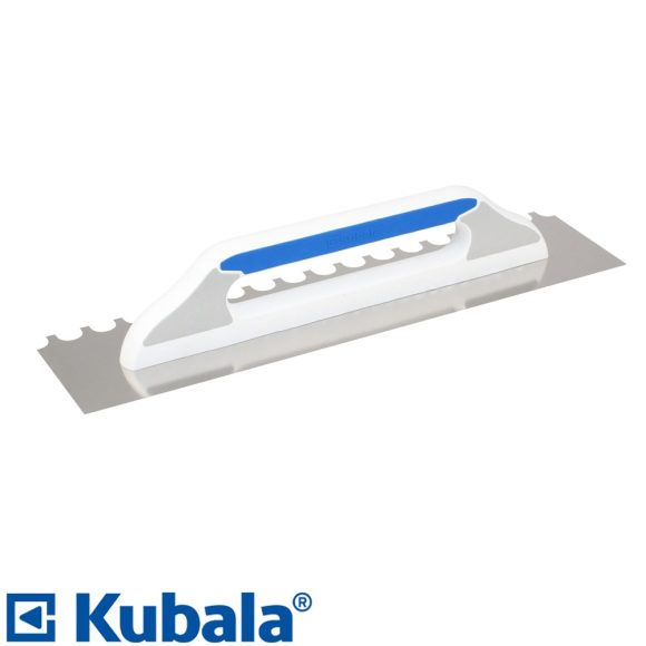 Kubala 0257 glettvas 480x130 mm - fogazott félköríves 20x15 mm (inox, 3K nyél)