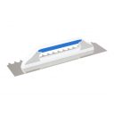 Kubala 0257 glettvas 480x130 mm - fogazott félköríves 20x15 mm (inox, 3K nyél)