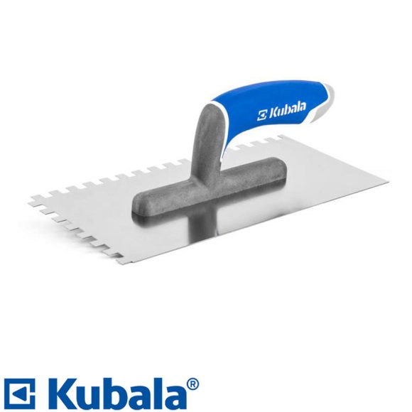 Kubala 0261 glettvas 270x130 mm - fogazott 4x4 mm (inox, 3K gumírozott nyél)