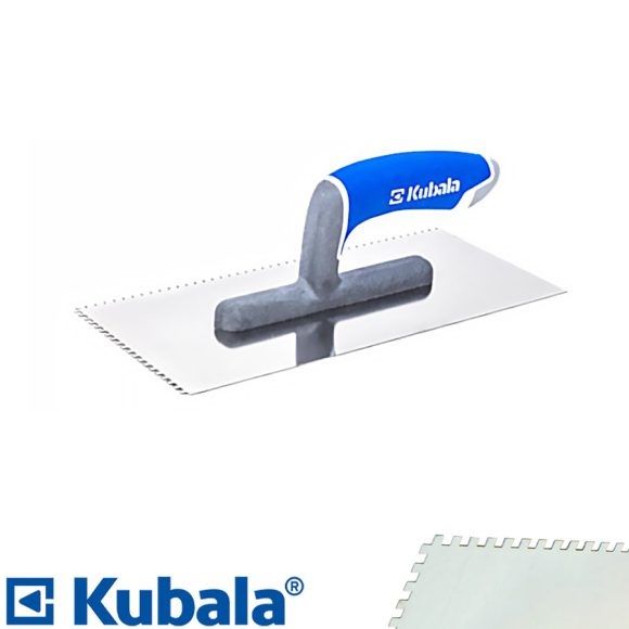 Kubala 0269 glettvas 270x125 mm - fogazott 3x3 mm (inox, 3K gumírozott nyél)