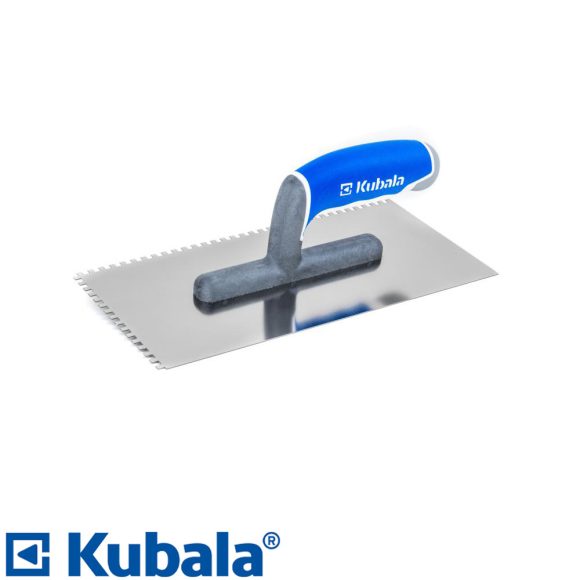 Kubala 0271 Master Line XL glettvas 270x130 mm - fogazott 4x4 mm (inox, 3K gumírozott nyél)