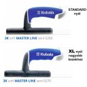 Kubala 0276 Master Line XL glettvas, lekerekített sarkokkal 270x130 mm - sima (inox, 3K gumírozott nyél)