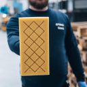 Kubala 0371 hidrofil szivacsos simító X-vágott szivaccsal - 280x140 mm (30 mm vtg, 2K nyél)