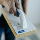 Kubala 0387 simító irdalt pórusos szivaccsal - 280x140 mm (2K nyél)