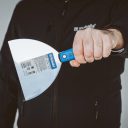 Kubala 0530 SILVER LINE profi spakli, inox - 250 mm (kúposan köszörült lap, 2K lágy markolat)