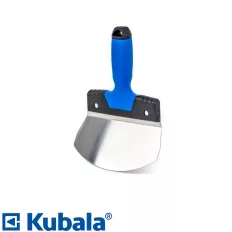   Kubala 0540 ivelt glett kiszedő spakli, inox - 160 mm (2K markolat)