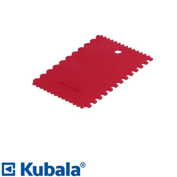 Kubala 0708 univerzális műanyag fogazott spatula - 135x90 mm