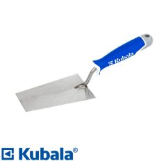   Kubala 0951 trapéz kőműves simító, köszörült inox - 145 mm (trapézkanál) (3K gumírozott nyél)