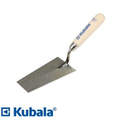  Kubala 1011 trapéz kőműves simító, köszörült - 145 mm (trapézkanál) (bükkfa nyél)