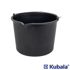   Kubala 1500 építőipari vödör (műanyag), kiöntővel, 12 L (fém füllel)