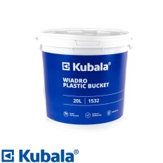   Kubala 1532 műanyag vödör, skálázott, 20 L (acél füllel, fedéllel)