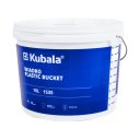 Kubala 1535 műanyag vödör, skálázott, 10 L (acél füllel, fedéllel)