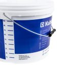 Kubala 1535 műanyag vödör, skálázott, 10 L (acél füllel, fedéllel)