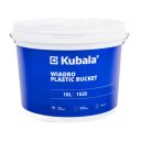 Kubala 1535 műanyag vödör, skálázott, 10 L (acél füllel, fedéllel)