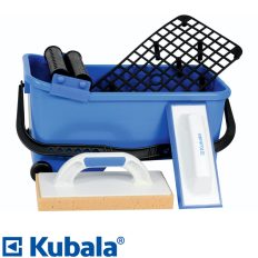   Kubala 9901 burkoló vödör szett, 20 L (vödör, görgők, rács, szivacsos- és fugázó simító)