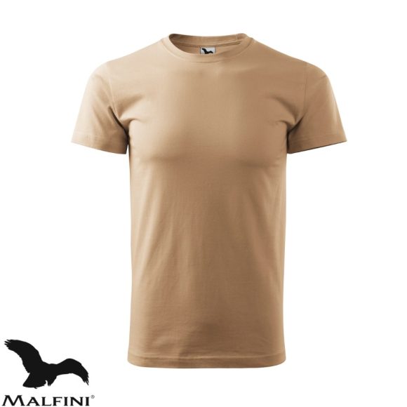 Malfini Basic 129 férfi póló, homok 08  - 3XL méret (100% pamut, 160 g/m2)