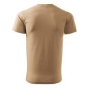 Malfini Basic 129 férfi póló, homok 08  - S méret (100% pamut, 160 g/m2)