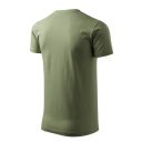Malfini Basic 129 férfi póló, khaki 09  - S méret (100% pamut, 160 g/m2)