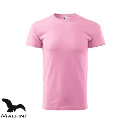   Malfini Basic 129 férfi póló, rózsaszín 30  - 3XL méret (100% pamut, 160 g/m2)