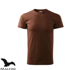   Malfini Basic 129 férfi póló, csokoládébarna 38  - 3XL méret (100% pamut, 160 g/m2)