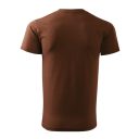 Malfini Basic 129 férfi póló, csokoládébarna 38  - 3XL méret (100% pamut, 160 g/m2)