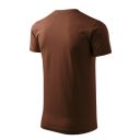 Malfini Basic 129 férfi póló, csokoládébarna 38  - 3XL méret (100% pamut, 160 g/m2)