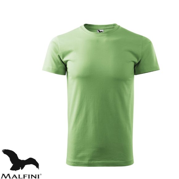 Malfini Basic 129 férfi póló, borsózöld 39  - L méret (100% pamut, 160 g/m2)