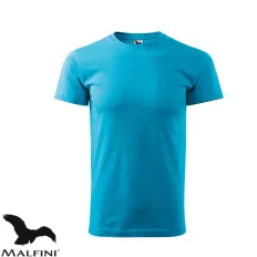   Malfini Basic 129 férfi póló, türkiz 44  - 3XL méret (100% pamut, 160 g/m2)