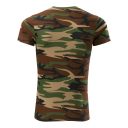 Malfini Camouflage 144 unisex póló, barna terepszín 33  - XL méret (100% pamut, 160 g/m2)