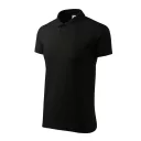 Malfini Single J. 202 férfi galléros póló, fekete 01 - S méret (100% pamut, 180 g/m2)