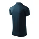 Malfini Single J. 202 férfi galléros póló, tengerészkék 02 - S méret (100% pamut, 180 g/m2)