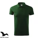 Malfini Single J. 202 férfi galléros póló, üvegzöld 06 - S méret (100% pamut, 180 g/m2)