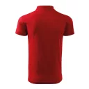 Malfini Single J. 202 férfi galléros póló, piros 07 - S méret (100% pamut, 180 g/m2)