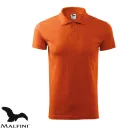 Malfini Single J. 202 férfi galléros póló, narancssárga 11 - S méret (100% pamut, 180 g/m2)