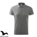 Malfini Single J. 202 férfi galléros póló, sötétszürke 12 - S méret (85% pamut - 15% viszkóz, 180 g/m2)