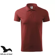   Malfini Single J. 202 férfi galléros póló, terra 13 - L méret (100% pamut, 180 g/m2)