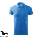 Malfini Single J. 202 férfi galléros póló, azúrkék 14 - S méret (100% pamut, 180 g/m2)