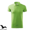 Malfini Single J. 202 férfi galléros póló, borsózöld 39 - S méret (100% pamut, 180 g/m2)