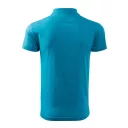 Malfini Single J. 202 férfi galléros póló, türkiz 44 - S méret (100% pamut, 180 g/m2)
