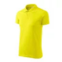 Malfini Single J. 202 férfi galléros póló, citrom 96 - S méret (100% pamut, 180 g/m2)