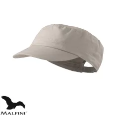   Malfini Latino 324 military stílusú sapka, drappos szürke 51 (100% pamut, 230 g/m2)