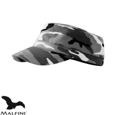   Malfini Camo Latino C24 military stílusú sapka, szürke terepszín 32 (100% pamut, 230 g/m2)