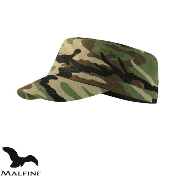 Malfini Camo Latino C24 military stílusú sapka, barna terepszín 33 (100% pamut, 230 g/m2)