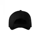 Malfini Sunshine P31 baseball sapka, fekete 01 (6 paneles, 100% pamut, 155 g/m2)