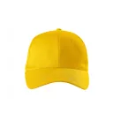 Malfini Sunshine P31 baseball sapka, sárga 04 (6 paneles, 100% pamut, 155 g/m2)