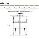 Malfini EVEREST 553 steppelt mellény, F1 piros 71 - XXL (férfi)