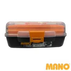   MANO BLO-14 konzoltálcás szerszámosláda (műanyag), 323x161x141 mm